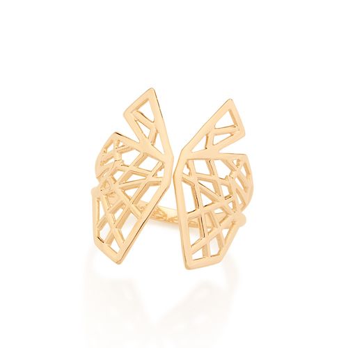 ANEL AJUSTÁVEL BANHADO A OURO 18K