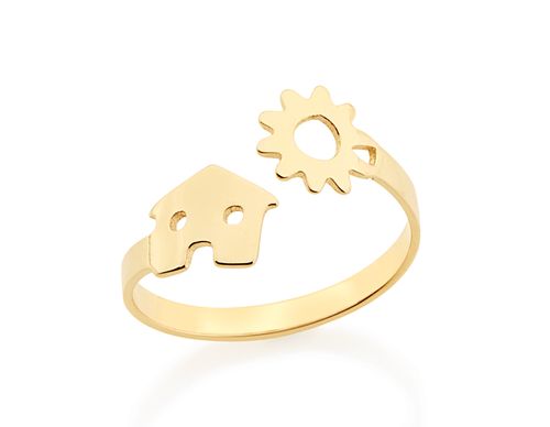Anéis  JOIA BANHADA OURO 18K