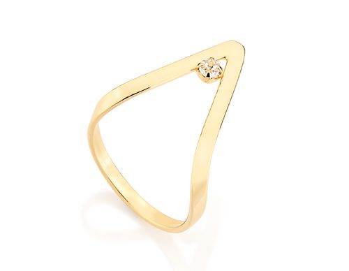 Anéis  JOIA BANHADA OURO 18K