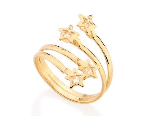 Anéis  JOIA BANHADA OURO 18K