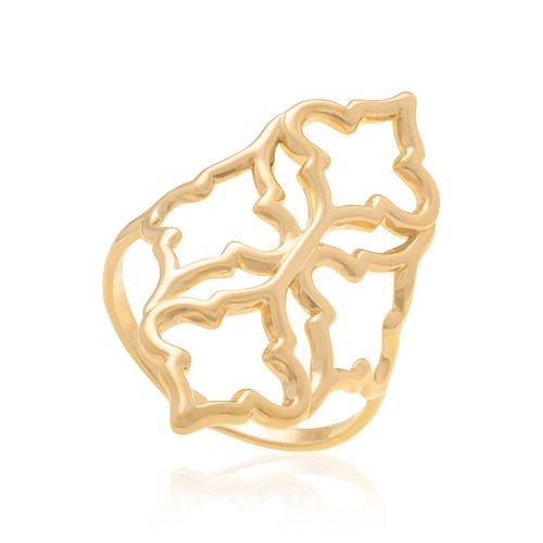 ANEL BANHADO A OURO 18K