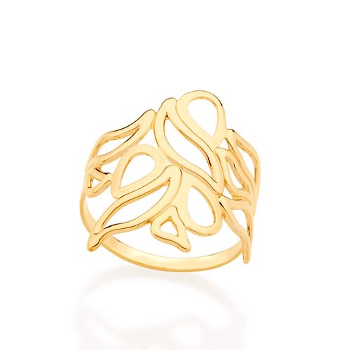 ANEL BANHADO A OURO 18K