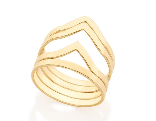Anéis  JOIA BANHADA OURO 18K