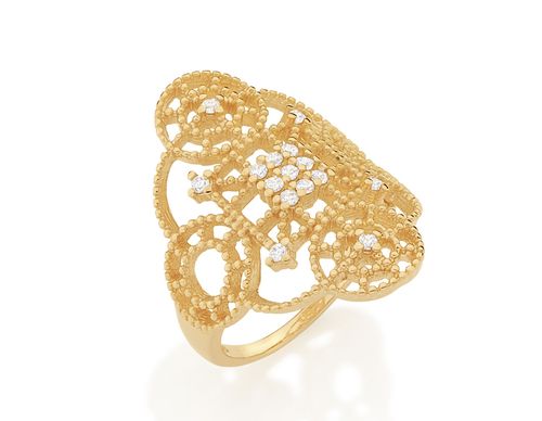 ANEL BANHADO A OURO 18K