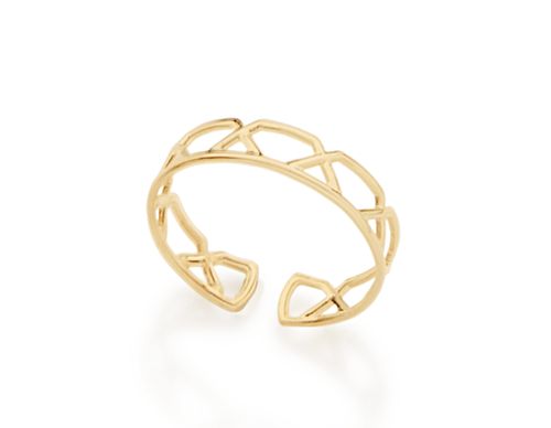 ANEL AJUSTÁVEL BANHADO A OURO 18K