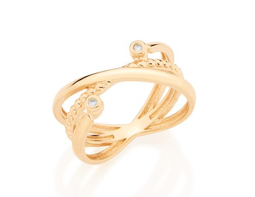 Anéis  JOIA BANHADA OURO 18K