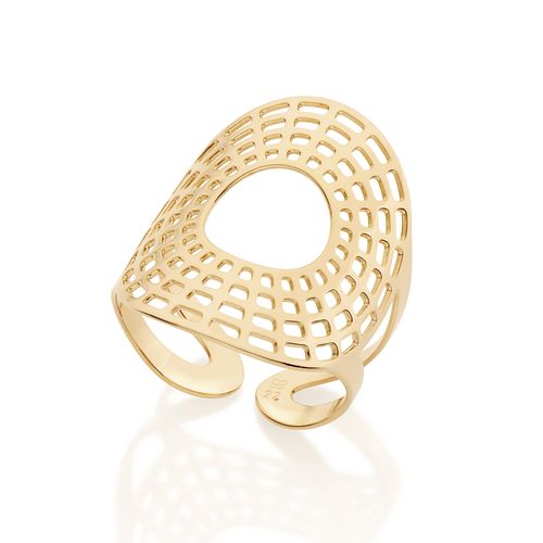 ANEL AJUSTÁVEL BANHADO A OURO 18K