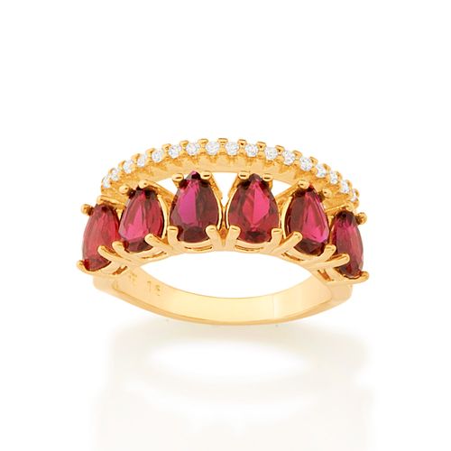 ANEL DUPLO BANHADO A OURO 18K