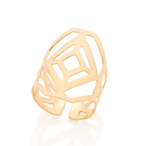 ANEL AJUSTÁVEL BANHADO A OURO 18K RAINHA DO EGITO