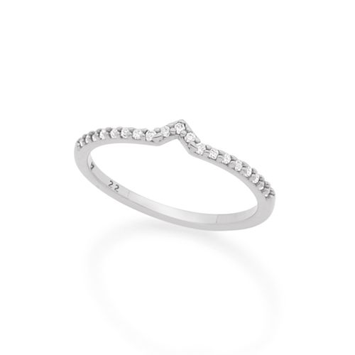 ANEL SKINNY RING BANHADO A RHODIUM COM ZIRCÔNIAS