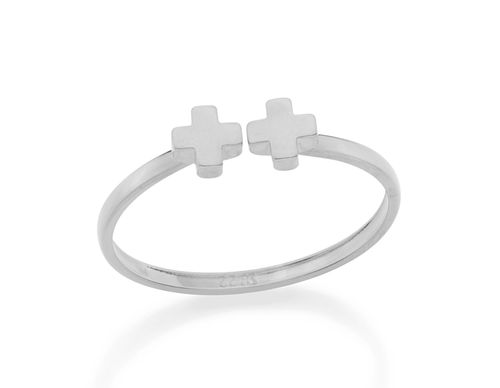 ANEL SKINNY RING BANHADO A RHODIUM