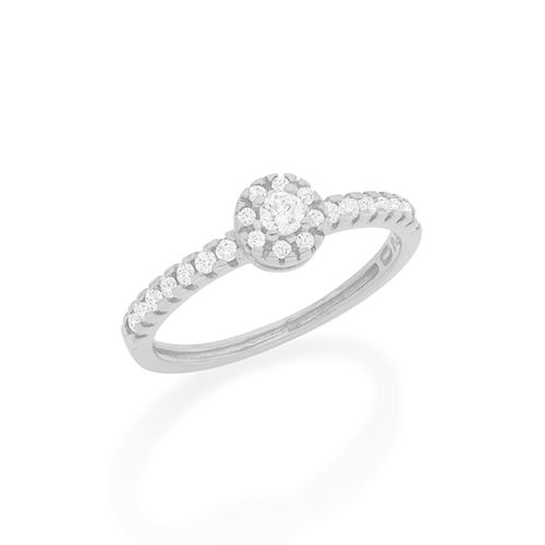 ANEL BANHADO A RHODIUM COM ZIRCÔNIAS