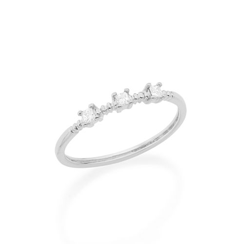 ANEL SKINNY RING BANHADO A RHODIUM COM ZIRCÔNIAS