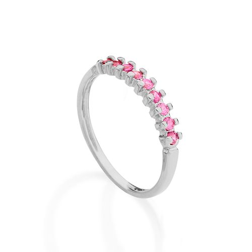 ANEL BANHADO A RHODIUM COM ZIRCÔNIAS