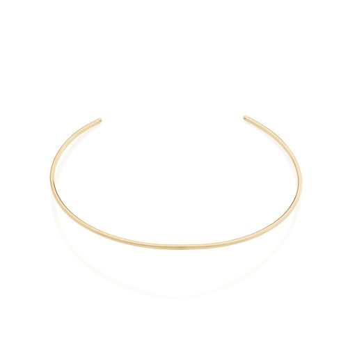 GARGANTILHA CHOKER BANHADO A OURO 18K