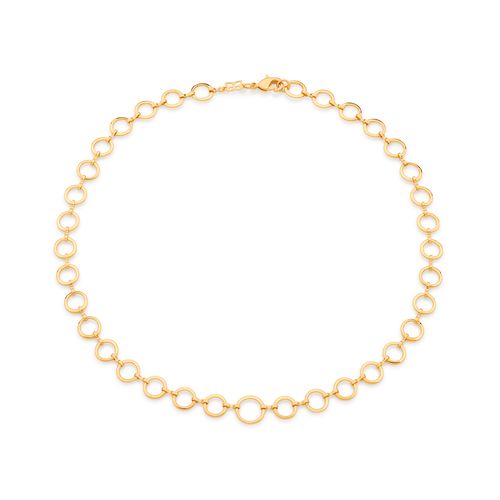 GARGANTILHA BANHADA A OURO 18K