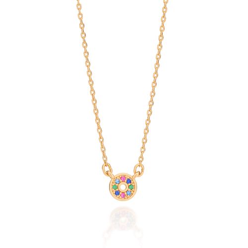 GARGANTILHA BANHADO A OURO 18K COMPOSTA POR DONUTS