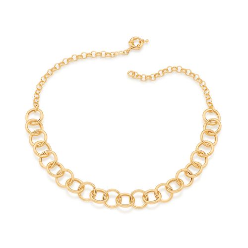 GARGANTILHA BANHADA A OURO 18K