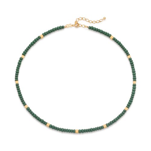 GARGANTILHA MIÇANGAS FOLLHEADA A OURO 18K