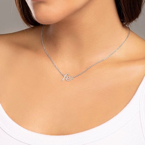 GARGANTILHA FÉ BANHADA A RHODIUM