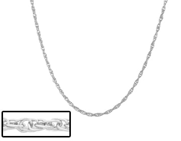 CORDÃO BANHADO A RHODIUM