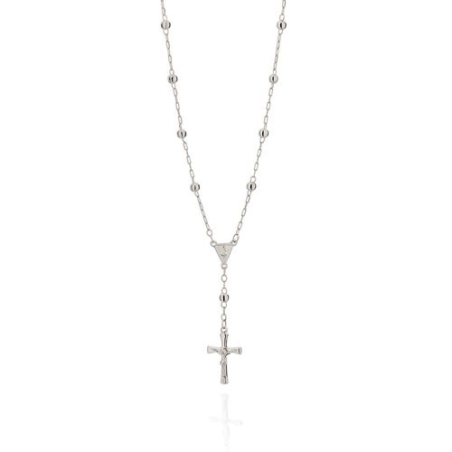 GARGANTILHA BANHADA A RHODIUM TERÇO
