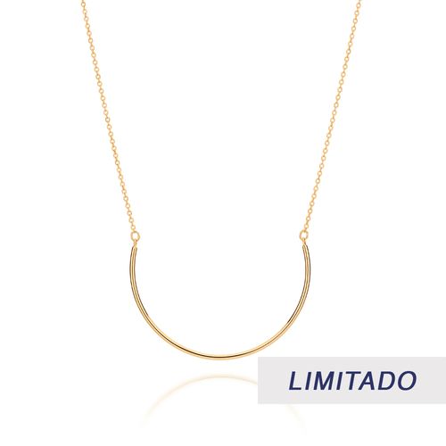 GARGANTILHA MODERNA BANHADA A OURO 18K