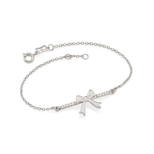 PULSEIRA BANHADA A RHODIUM COM ZIRCÔNIAS