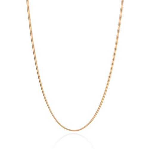 CORDÃO RABO DE RATO BANHADO A OURO 18K