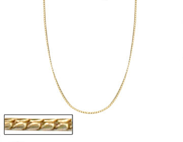 GARGANTILHA BANHADA A OURO 18K FIO DIAMANTADO