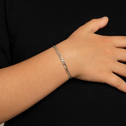 PULSEIRA INFANTIL BANHADA A PLATINA