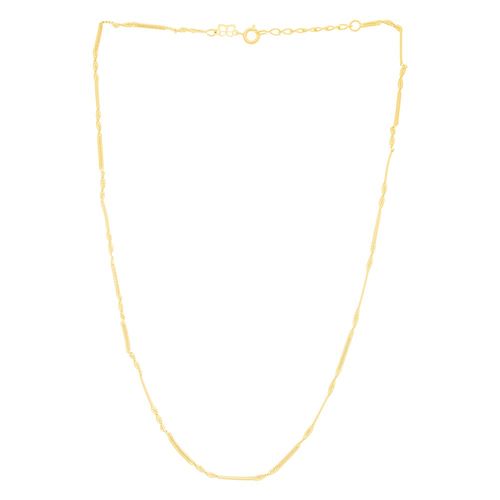 GARGANTILHA BANHADA A OURO 18K FIO TORCIDO DIAMANTADO