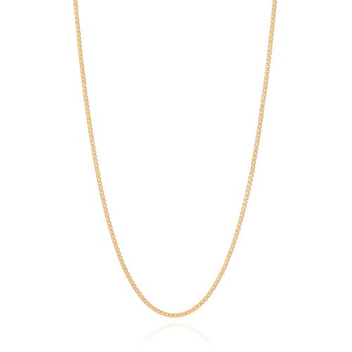 CORDÃO DIAMANTADO BANHADO A OURO 18K