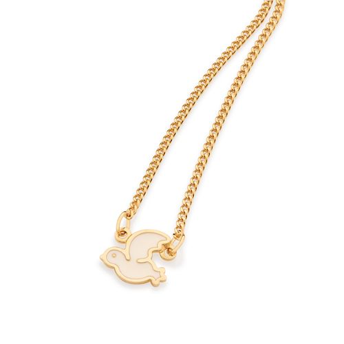 GARGANTILHA INFANTIL BANHADA A OURO 18K ESPÍRITO SANTO