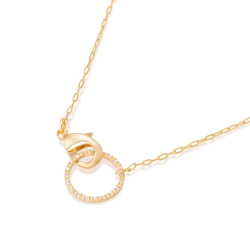 GARGANTILHA BANHADA A OURO 18K COM ZIRCÔNIAS