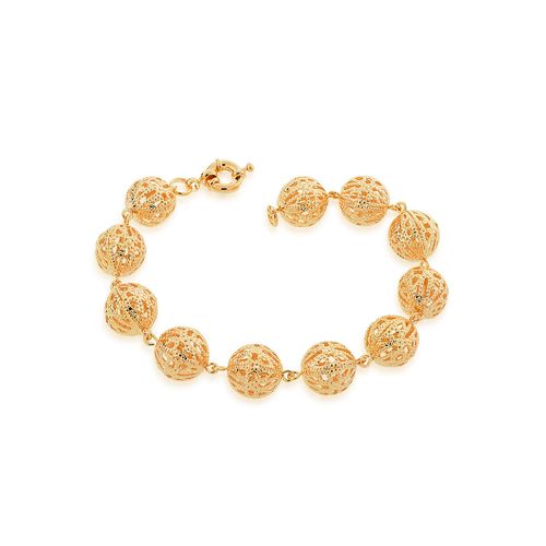 PULSEIRA BANHADA A OURO 18K COM BOLAS