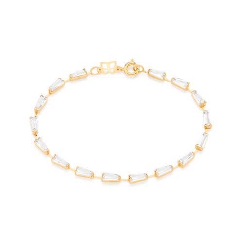 PULSEIRA BANHADA A OURO 18K COM ZIRCÔNIAS