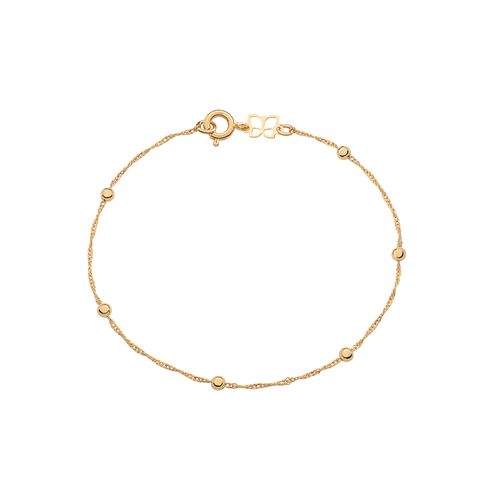 PULSEIRA BANHADA A OURO 18K COM BOLAS
