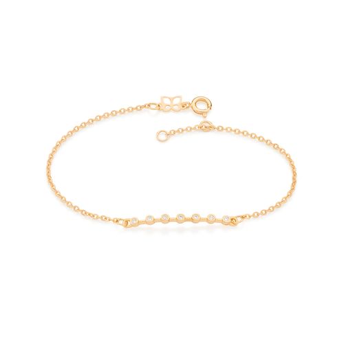 PULSEIRA BANHADA A OURO 18K COM ZIRCÔNIAS