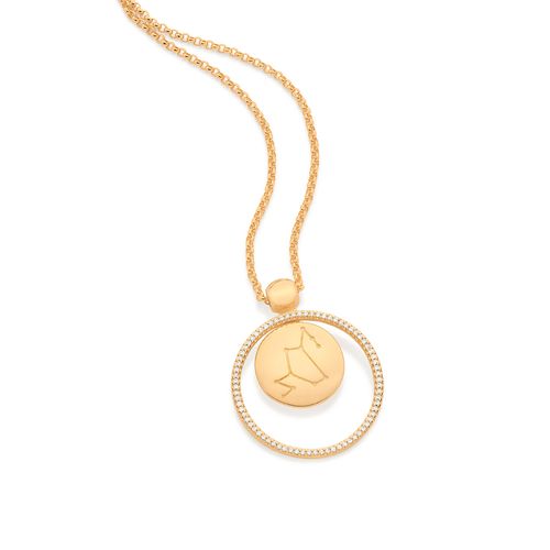 GARGANTILHA CONSTELAÇÃO DE FÊNIX BANHADA A OURO 18K