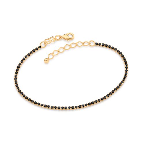 PULSEIRA RIVIERA BANHADO A OURO 18K COM CRISTAIS