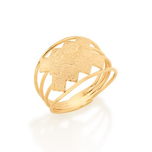 ANEL BANHADO A OURO 18K