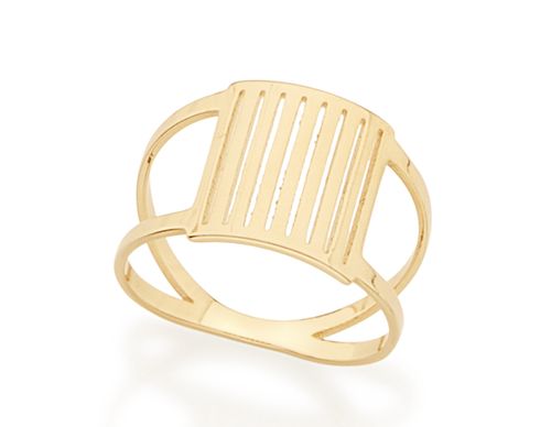 ANEL BANHADO A OURO 18K