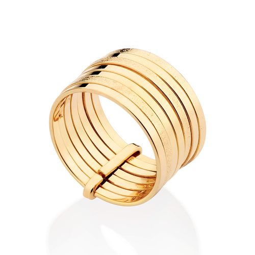 ALIANÇA 7 FIOS SUPREMO BANHADA A OURO 18K