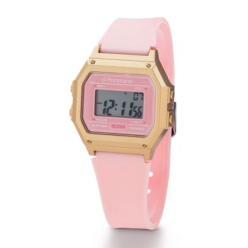 RELÓGIO DIGITAL ROSA