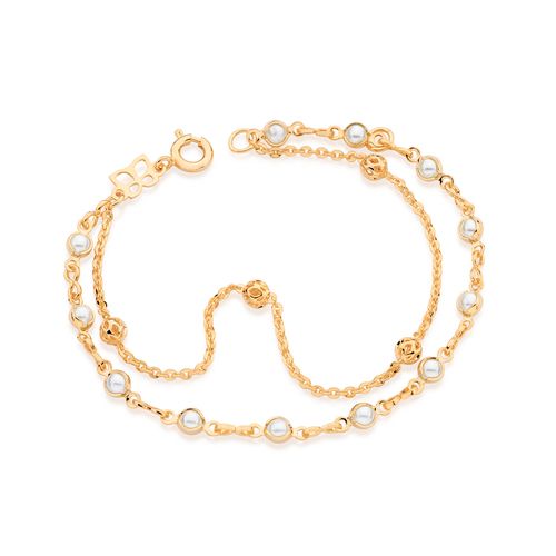 PULSEIRA INFANTIL BANHADA A OURO 18K