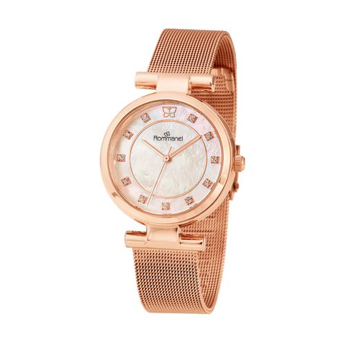 RELÓGIO ANALÓGICO SOCIAL ROSE