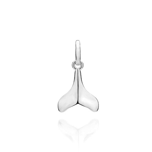 PINGENTE CAUDA DE BALEIA DE PRATA MACIÇA 925