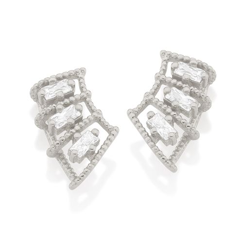 BRINCO BANHADO A RHODIUM COM ZIRCÔNIAS