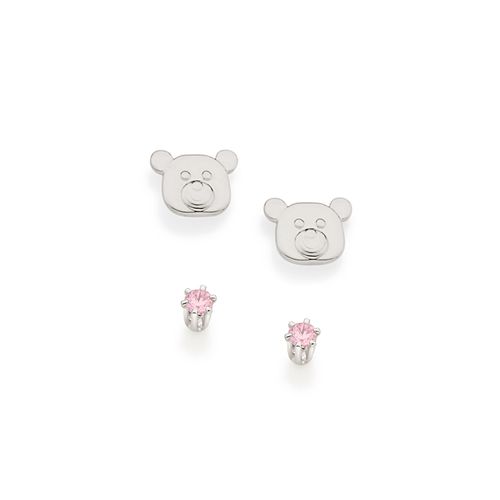 .KIT BRINCOS BANHADOS A RHODIUM